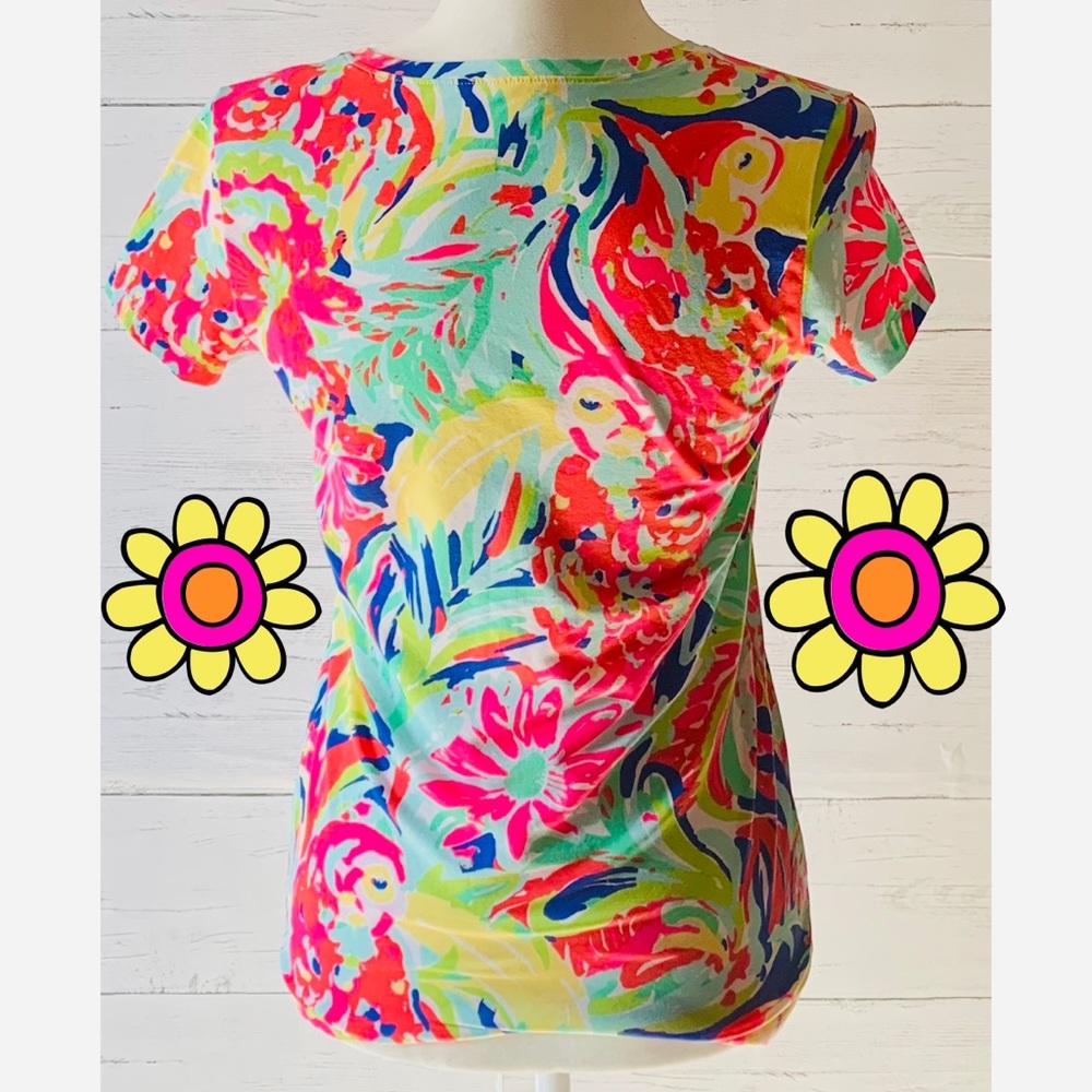 Lilly Pulitzer XS Michelle Shirt Casa Banana - Picture 8 of 8